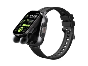 D8 Preto com Correa de Silicone e Auriculares - Smartwatch