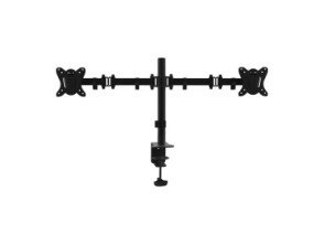 SOPORTE DE MESA EQUIP 650152 para 2 telas 13"-32", braço inclinado e giratório 360°, MAX. VESA