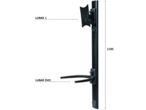 SOPORTE DE PARED ORIENTABLE OMB Lunar-Genio para Tela 10"-50" - Verti.+-20Âo Giro 90Âo VESA 200x20