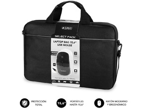 Subblim Select Pack pará portáteis hasta 15,6 '' Negro