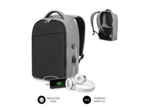 Comprar MOCHILA ANTIRROBO SECURE V2 AP 16\'\' GRIS SUBBLIM MOCHILA ANTIRROBO SECURE V2 AP 16\'\' GRIS SUBBLIM