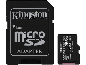 Comprar Tarjeta de memoria MicroSD XC 256GB Kingston Canvas Select + Adapt Tarjeta de memoria MicroSD XC 256GB Kingston Canvas Select + Adapt