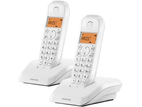 Comprar Teléfono Inalámbrico DECT Digital Motorola S1202 Duo Blanco Teléfono Inalámbrico DECT Digital Motorola S1202 Duo Blanco