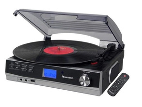 Tocadiscos Sunstech PXR23 Bluetooth / Radio FM/Conversas ou um MP3