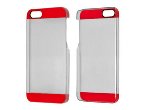 Comprar Carcaça Transparente Plastic Case para iPhone 5/5S Vermelho Carcaça Transparente Plastic Case para iPhone 5/5S Vermelho