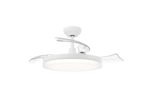 VENTILADOR DE TECHO PHILIPS TYNL 35+28W PLAFON LED 27-55K MANDO A DISTANCIA BLANCO ASPAS RETRACTILES