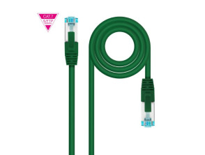 Comprar Cabo de Rede Nanocable Cat7 Latiguillo 0.50m Verde LSZH 600MHz Cabo de Rede Nanocable Cat7 Latiguillo 0.50m Verde LSZH 600MHz