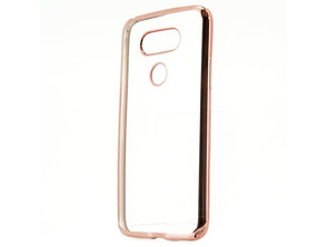 Funda TPU Metal LG K10 Rosa