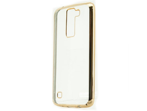 Funda TPU Metal LG K8 Dorado