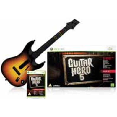 Guitar Hero 5 + Guitarra Inalámbrica Xbox 360