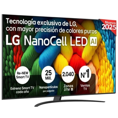 TV LG 86NANO81A6A NanoCell 86" 4K Ultra HD Smart em Cor Preto