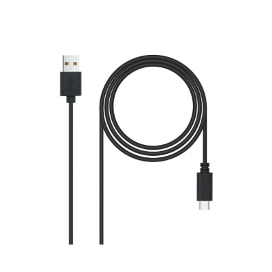 Cabo USB 2.0 3A Preto 3M Tipo USB-C/M-A/M NANOCABLE