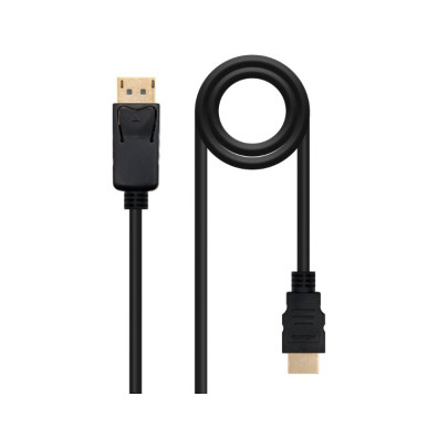 Conversor DisplayPort a HDMI NanoCable 1,5 m preto