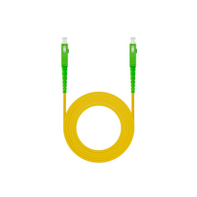 CABLE DE FIBRA OPTICA SC/APC A SC/APC SIMPLEX LSZH 5 M AMARILLO NANOCABLE