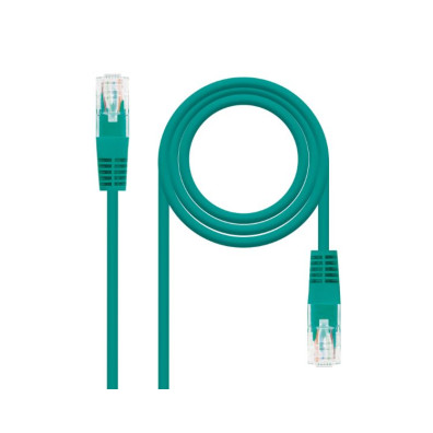 Cabo de Rede CAT6 UTP RJ45 Latiguillo 0.25m Verde NANOCABLE