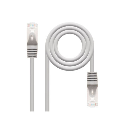 Cabo de Red Latiguillo RJ45 FTP CAT6 AWG24 10M Gris Nanocable