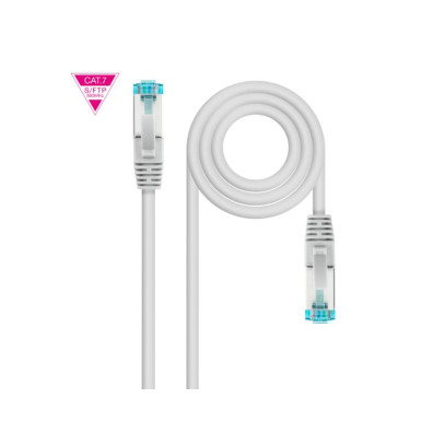 Cabo de Rede Cat7 Latiguillo NANOCABLE 3 metros Gris