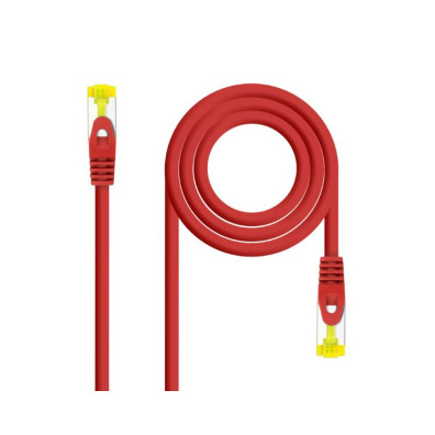 Cabo de Red Latiguillo CAT6A SFTP RJ45 0.25M Vermelho Nanocable