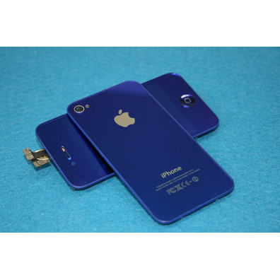 Carcaça Completa iPhone 4 Azul Metálico