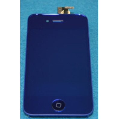 Tela completa iPhone 4S Azul Metalico
