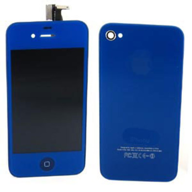 Reparaçao Carcaça completa iPhone 4S Azul Oscuro