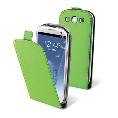 Funda Muvit Slim Verde Fluor para Samsung Galaxy S III