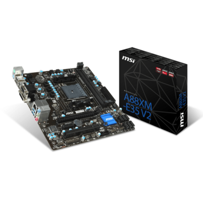 PLACA MSI A88XM-E35 V2, AMD, FM2 +, A88X, 2DDR3,32GB, VGA + DVI + HDMI, GBL
