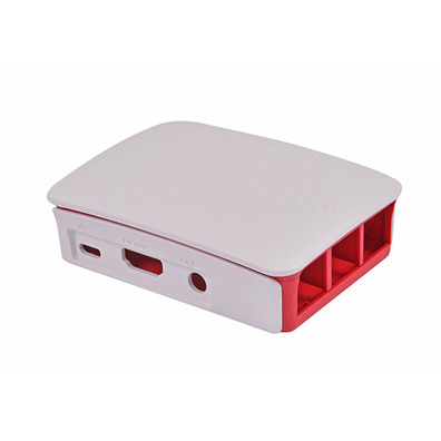 RASPBERRY Caixa para Framboesa Oficial Pi 3, Vermelho, Branco