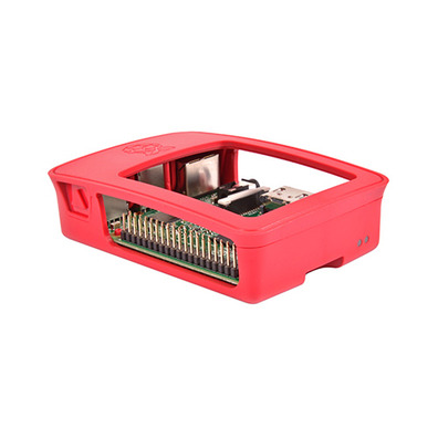 RASPBERRY Caixa para Framboesa Oficial Pi 3, Vermelho, Branco