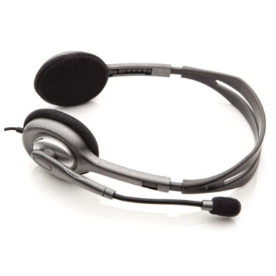 Auricular Logitech H110 com Microfono Supression de Ruido Gris - Multimédia