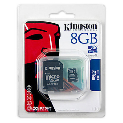 MEM MICRO SD 8GB REINGSTON CL4 + ADAPT SD