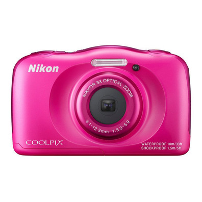 NIKON COOLPIX S33 Rosa KIT Câmara aquática