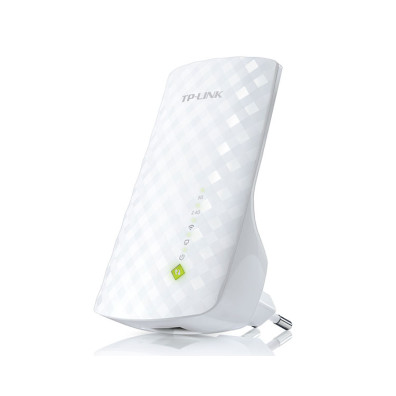 Extensor de gama TP-LINK AC750 com um porto Ethernet. Seu sinal WiFi!