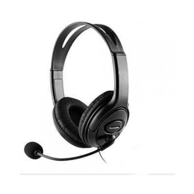 Headset USB Coolbox Coolchat U1 - Conexão USB - Cabo 2m - Micrófono Flexível Ajustável com Silenciado