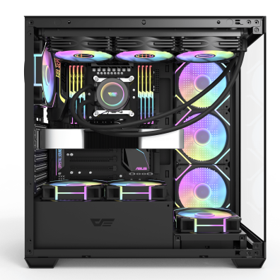 CAIXA SEMITORRE ATX DS900 RGB Preto - darkFlash