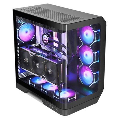 CAIXA SEMITORRE ATX DY570 RGB NEGRO DARKFLASH