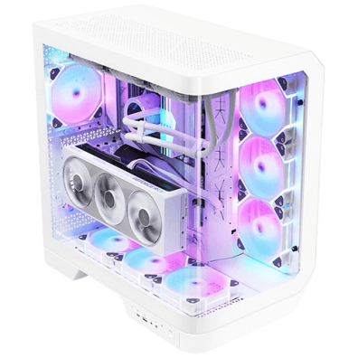 CAIXA SEMITORRE ATX DARKFLASH DY570 RGB BLANCO
