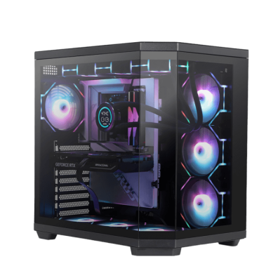 CAIXA SEMITORRE ATX DARKFLASH DQX80 RGB NEGRO