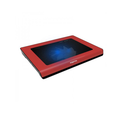 LAPTOP COOLER PAD 14\'\' 2 LEDS ROJO APPROX