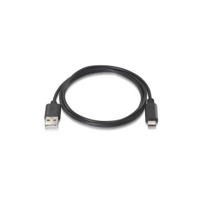 Cabo USB 2.0 3A Tipo USB-C/M a/a 1 m Negro Nanocable