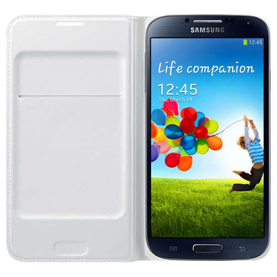 FUNDO SAMSUNG GALAXY S4 Flip Cover White PROTECTION