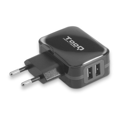 Carregador USB Pared/Viagem 2xUSB (3.4A) Preto - TOOQ