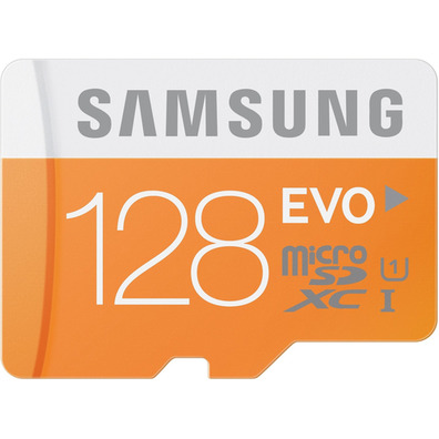 MICRO SD SAMSUNG + ADAPTADOR SD 128GB EVO CLASS 10