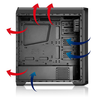 Nox Coolbay ZX LED vermelho USB 3.0