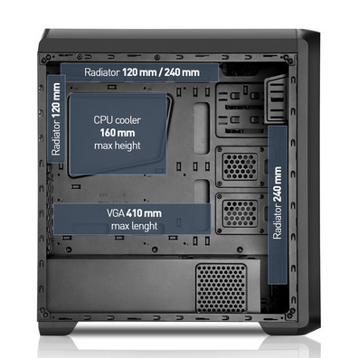 Nox Coolbay ZX LED vermelho USB 3.0