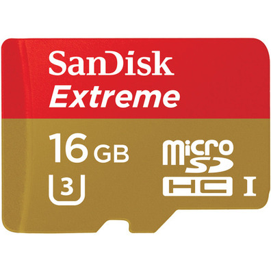 MicroSDHC Sandisk 16GB Classe 10 U3