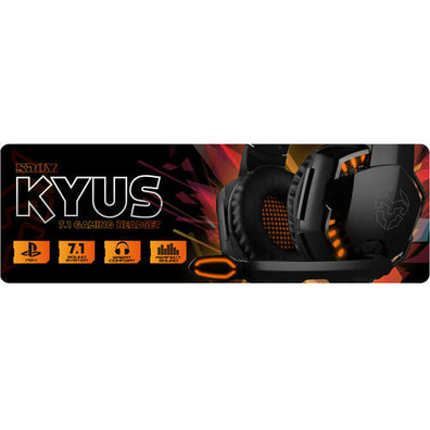 NOX Auriculares + MIC GAMING KROM KYUS. USB. Para PC / PS4