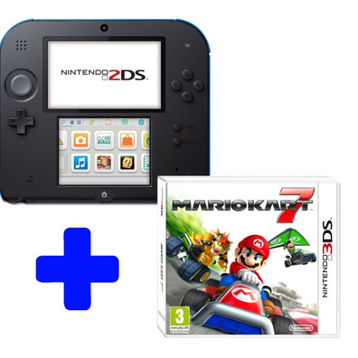 Nintendo 2DS Azul/Preto + Mario Kart 7