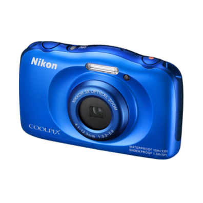 NIKON COOLPIX S33 AZUL KIT Câmera aquática