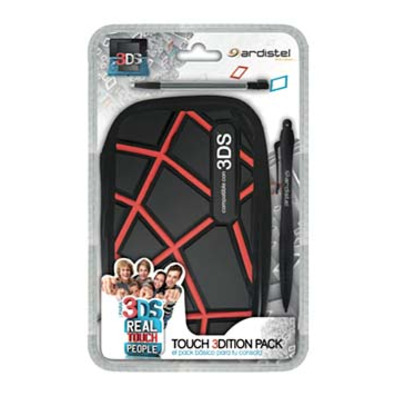 Touch 3Dition para Nintendo 3DS Negro/Rojo Ardistel